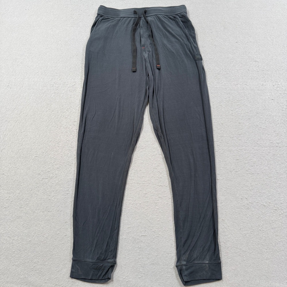 SAXX Snooze Pants Men's Medium Gray Loose Fit Fleece Pajama Loungewear Comfort